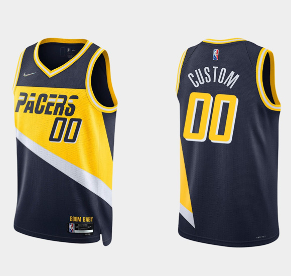 Men's Indiana Pacers Active Custom 75th Anniversary City Stitched Jersey