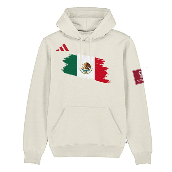 Men's Mexico World Cup Soccer Cream Hoodie