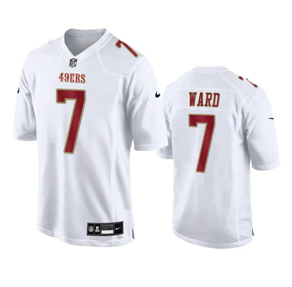Men's San Francisco 49ers #7 Charvarius Ward White Fashion Limited Football Stitched Game Jersey