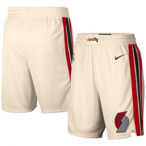 Men's Portland Trail Blazers White NBA Shorts (Run Smaller)