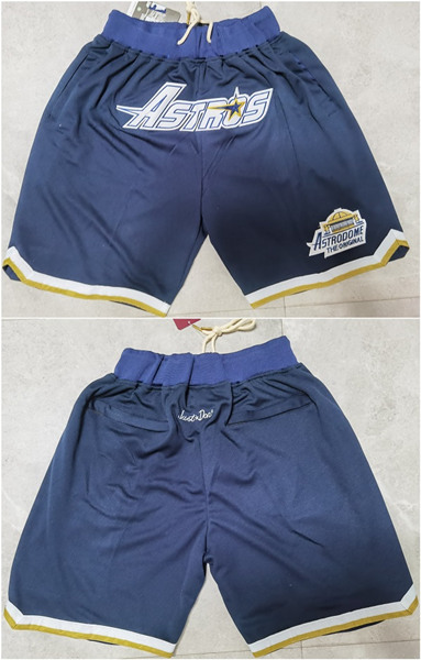 Men's Houston Astros Navy Shorts (Run Small)