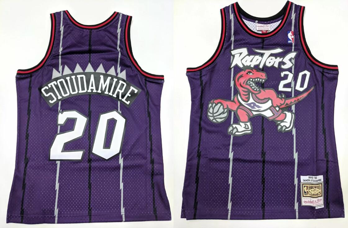 Men' Toronto Raptors #20 Damon Stoudamire Purple Stitched NBA Jersey