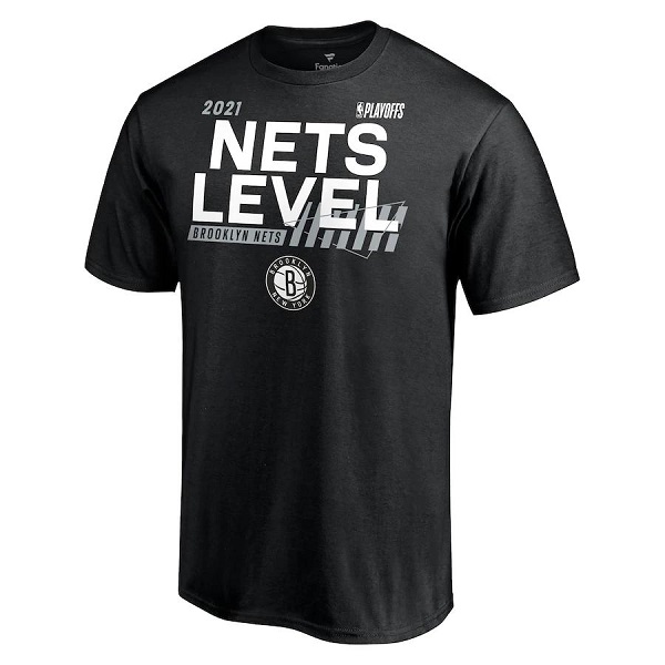 Men's Brooklyn Nets 2021 Black Playoff Bound Dunk T-Shirt