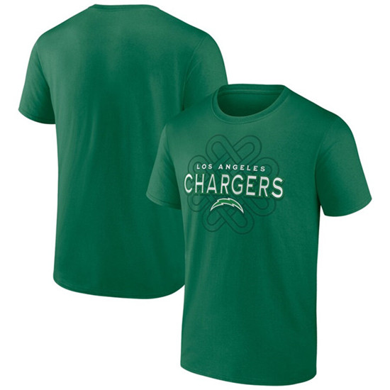 Men's Los Angeles Chargers Kelly Green Celtic Knot T-Shirt