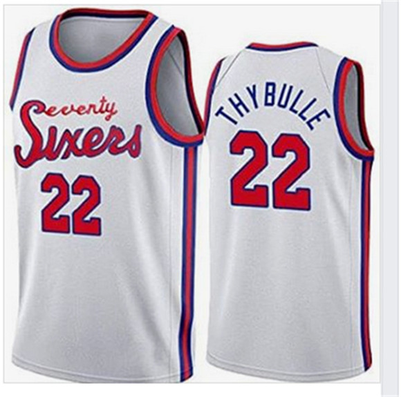 Men's Philadelphia 76ers #22 Matisse Thybulle White Stitched NBA Jersey
