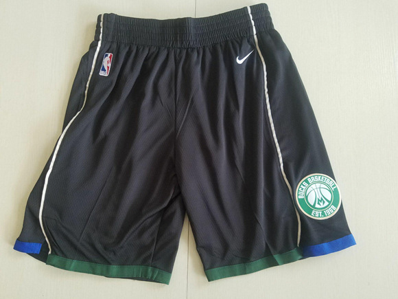 Men's Milwaukee Bucks Black NBA Shorts (Run Smaller) [NBA_new ...