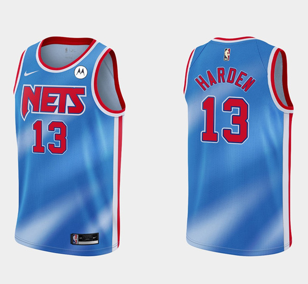 Men's Brooklyn Nets #13 James Harden 2020/21 Blue Stitched NBA Jersey
