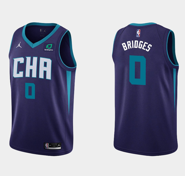 Men's Charlotte Hornets #0 Miles Bridges White Stitched NBA Jersey