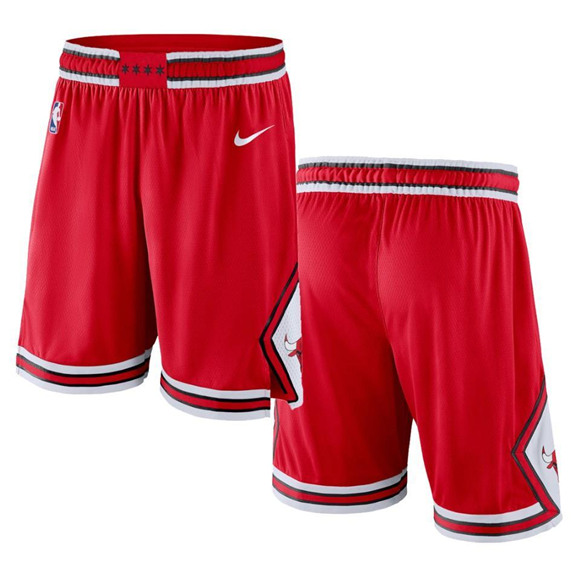 Men's Chicago Bulls Red Shorts (Run Smaller)