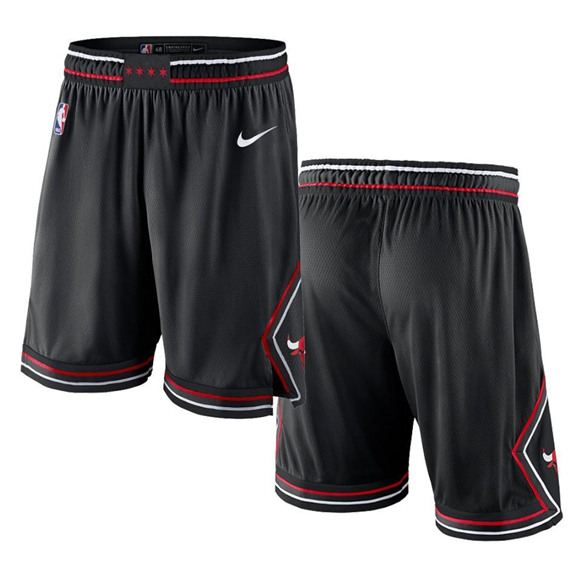 Men's Chicago Bulls Black Shorts (Run Smaller)