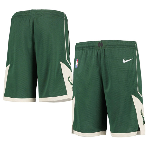 Men's Milwaukee Bucks Green NBA Shorts (Run Smaller)
