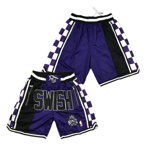 Men's Sacramento Kings Purple Swish NBA Shorts (Run Smaller)