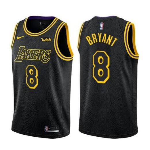Men's Los Angeles Lakers #8 Kobe Bryant Black Stitched NBA Jersey