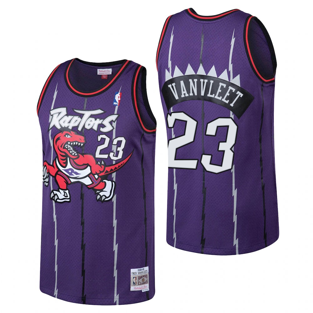 Men' Toronto Raptors #23 Fred VanVleet 1998-99 Mitchell & Ness Stitched Purple NBA Jersey