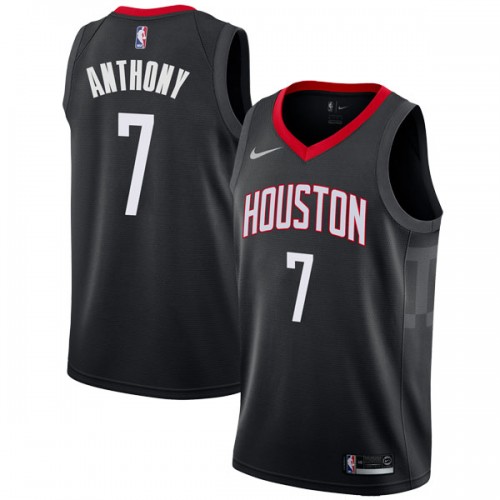 Men's Houston Rockets #7 Carmelo Anthony Black Swingman Statement Stitched NBA Jersey