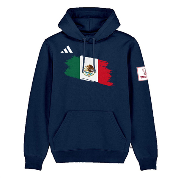 Men's Mexico World Cup Soccer Navy Hoodie