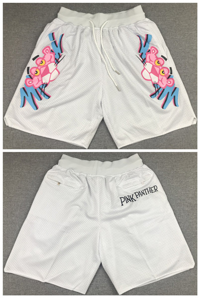 Men's Miami Heat White 'Pink Panther' Shorts (Run Small)