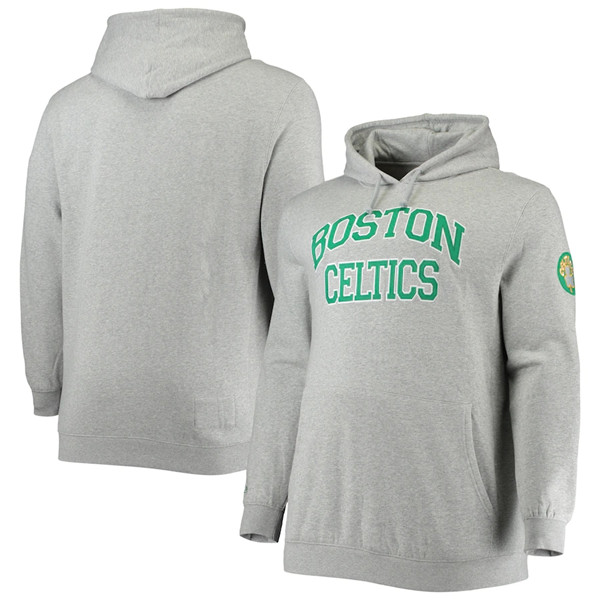 Men's Boston Celtics Gray Pullover Hoodie