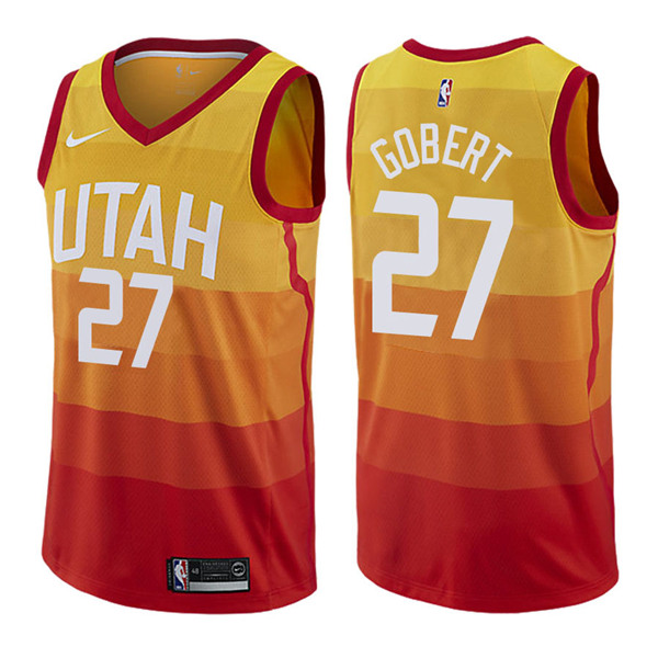 Men's Utah Jazz #27 Rudy Gobert City Edition Stitched NBA Jersey