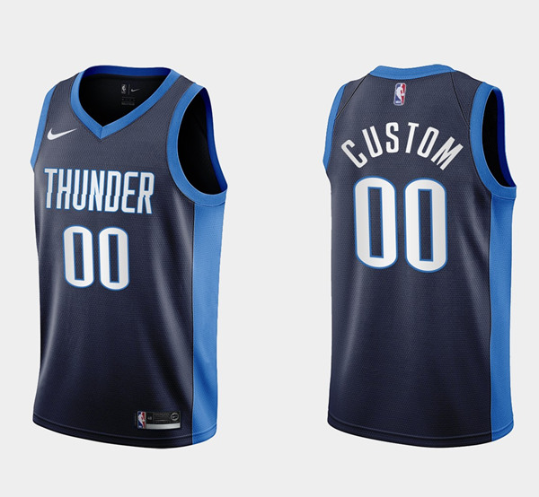 Men's Oklahoma City Thunder ACTIVE CUSTOM Earned Edition Stitched NBA Jersey