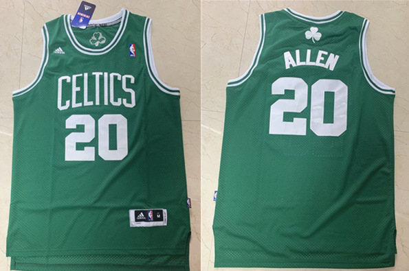 Men's Boston Celtics #20 Ray Allen Throwback Stitched NBA Jersey