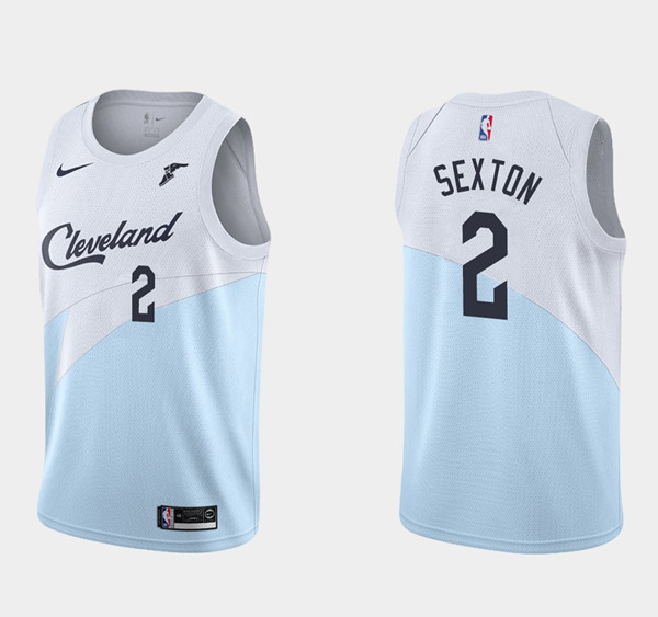 Men's Cleveland Cavaliers #2 Collin Sexton Blue Stitched NBA Jersey