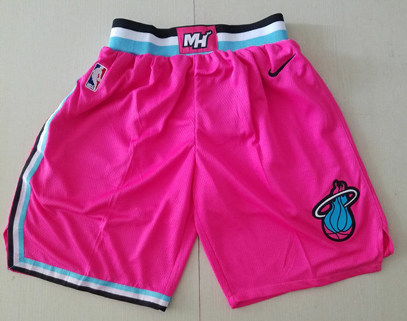 Men's Miami Heat Pink NBA Shorts (Run Smaller)
