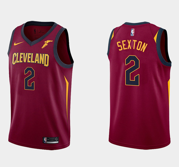 Men's Cleveland Cavaliers #2 Collin Sexton Red Swingman Stitched NBA Jersey