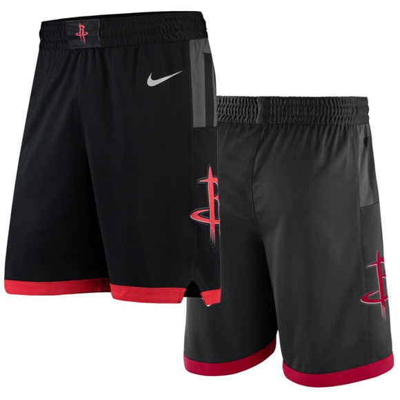 Men's Houston Rockets Black NBA Shorts (Run Smaller)