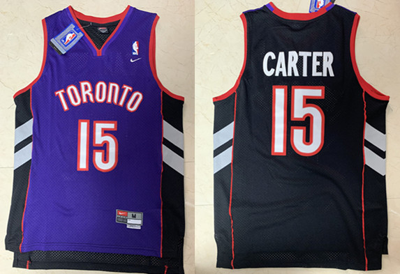 Men' Toronto Raptors #15 Vince Carter Throwback Stitched NBA Jersey