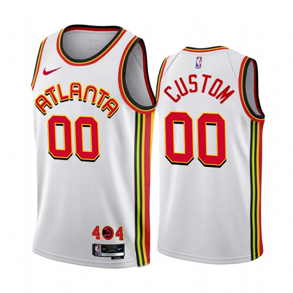 Youth Atlanta Hawks Active Player Custom White Association Edition Stitched Jersey