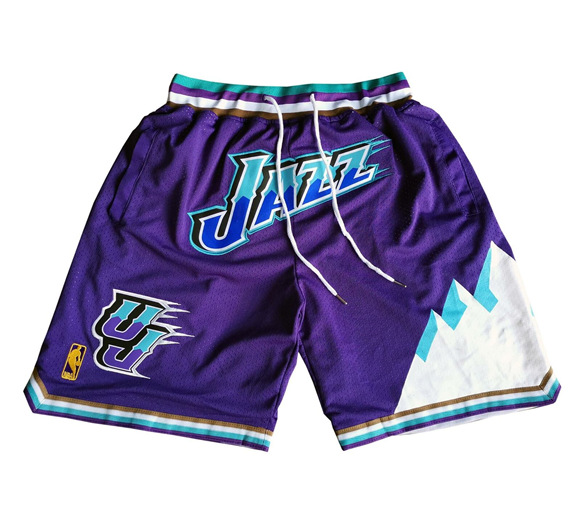 Men' Utah Jazz Purple NBA Shorts (Run Smaller)