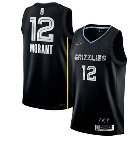 Men's Memphis Grizzlies #12 Ja Morant 75th Anniversary Select Series ...