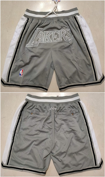 Men's Los Angeles Lakers Gray Shorts (Run Small)