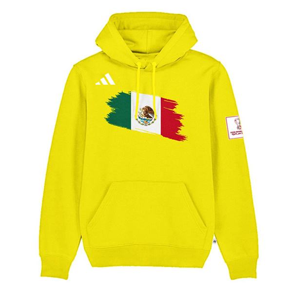 Men's Mexico World Cup Soccer Yellow Hoodie