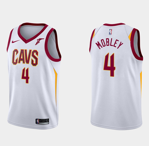 Men's Cleveland Cavaliers #4 Evan Mobley White Association Edition Basketball Stitched Jersey