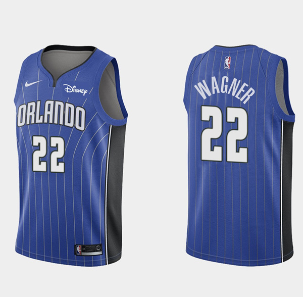 Men's Orlando Magic #22 Franz Wagner Royal Icon Edition Stitched Basketball Jersey