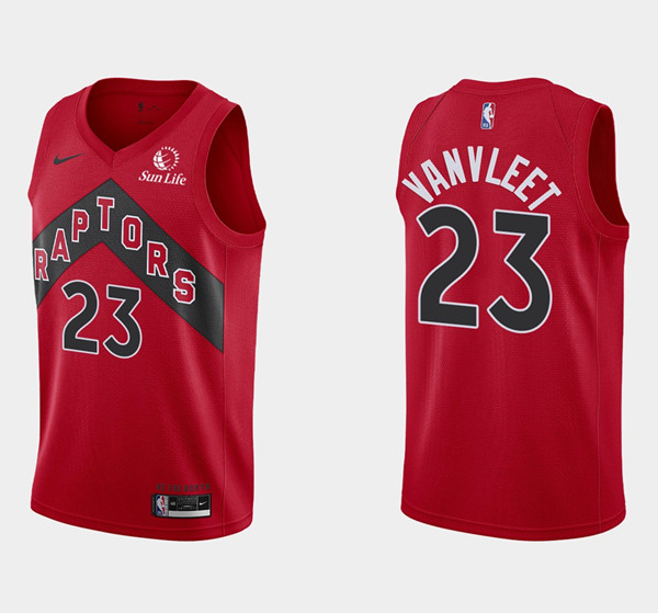 Men's Toronto Raptors #23 Fred Vanvleet Red 2020/21 Icon Swingman Stitched NBA Jersey