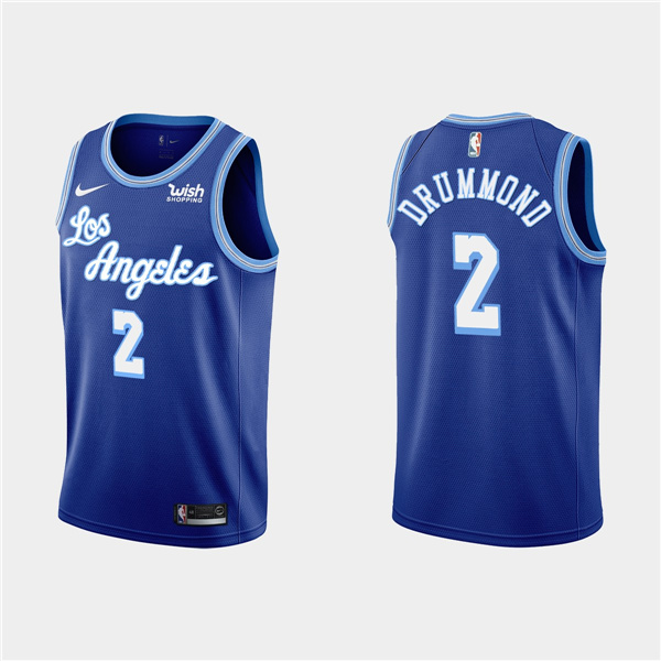 Men's Los Angeles Lakers #2 Andre Drummond Classic Blue Stitched NBA ...