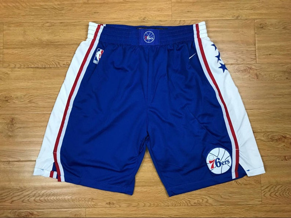 Men's Philadelphia 76ers Blue NBA Shorts (Run Smaller)