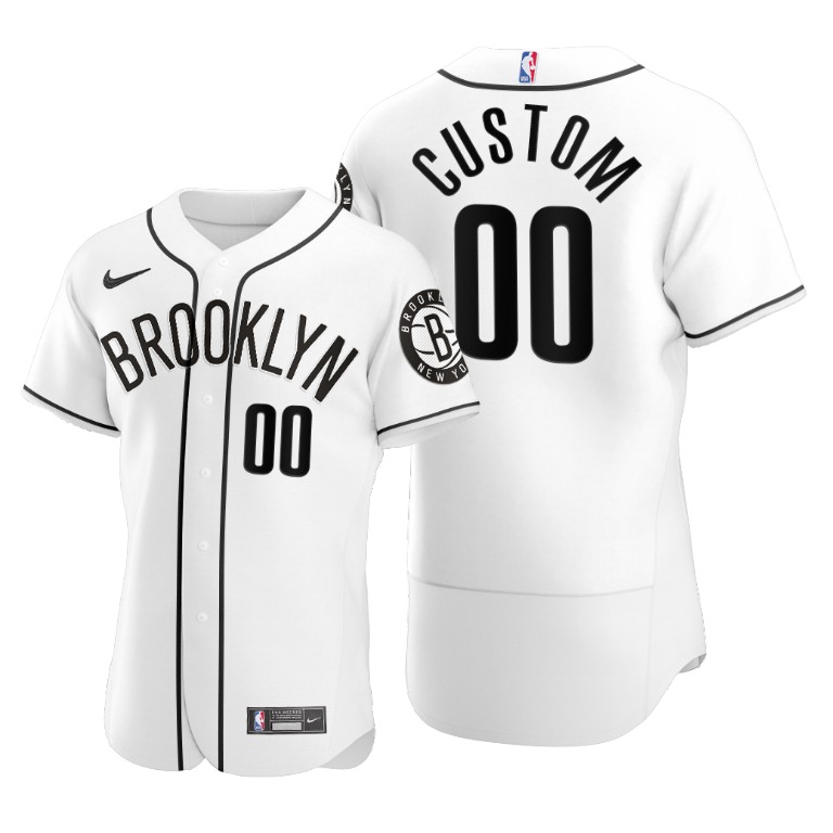 Brooklyn Nets Customized 2020 NBA X MLB Crossover Edition StitchedJersey