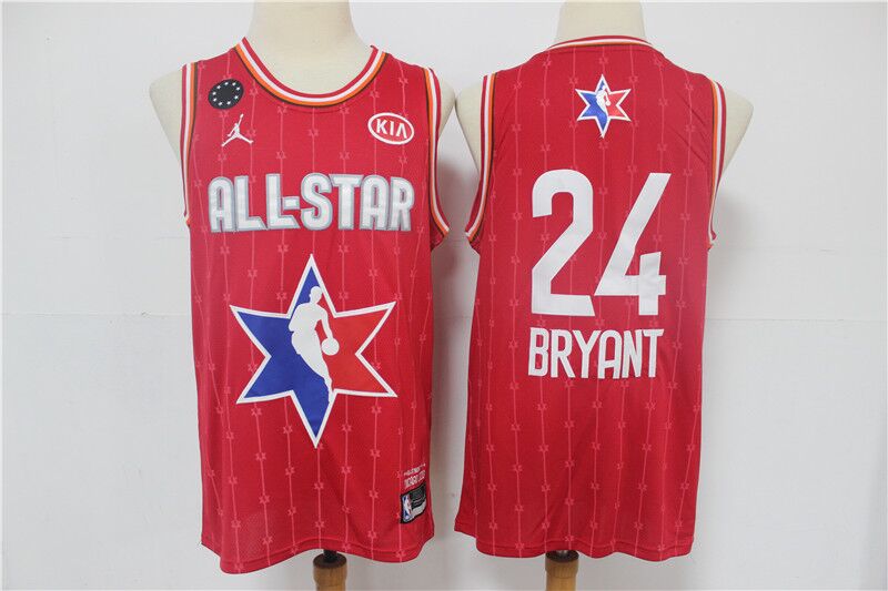 Men's Los Angeles Lakers #24 Kobe Bryant Red 2020 All-Star Stitched NBA Jersey