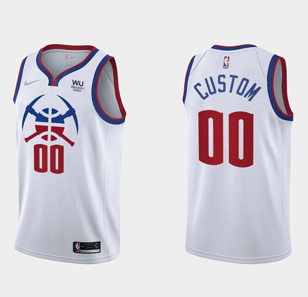 Nuggets ACTIVE CUSTOM Earned Edition Stitched White NBA Jersey