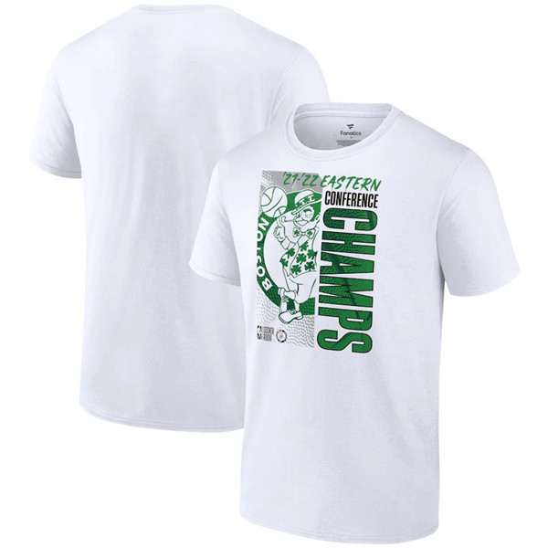 Men's Boston Celtics 2022 White Eastern Conference Champions Locker Room T-Shirt