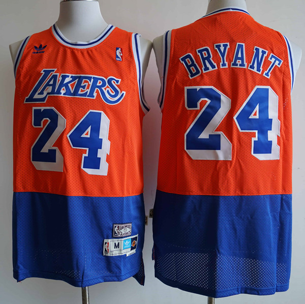 Men's Los Angeles Lakers #24 Kobe Bryant Orange Classics Swingman Stitched NBA Jersey