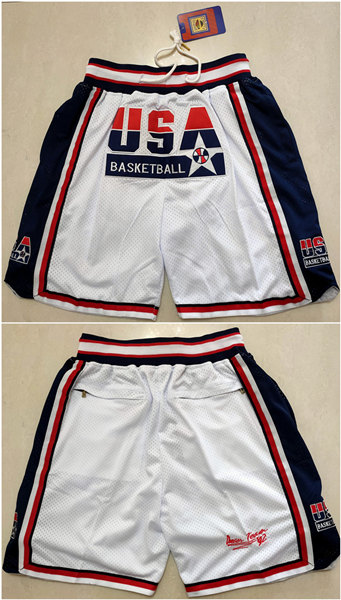 Men's Team USA White Shorts (Run Small)