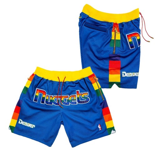 Men's Denver Nuggets Blue Shorts (Run Small)