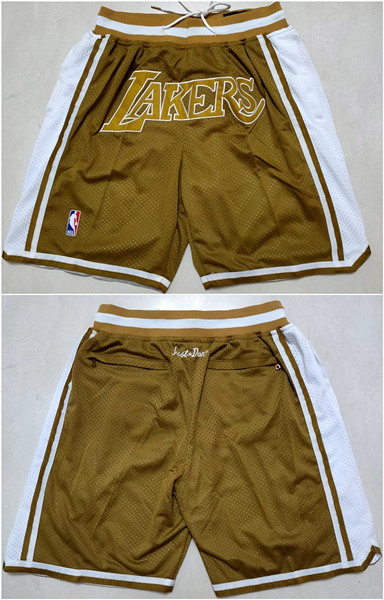Men's Los Angeles Lakers Tawny Shorts (Run Small)