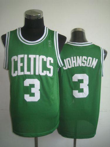Celtics #3 Dennis Johnson Green Throwback Stitched NBA Jersey