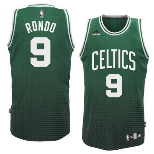 Celtics #9 Rajon Rondo Green Resonate Fashion Swingman Stitched NBA Jersey